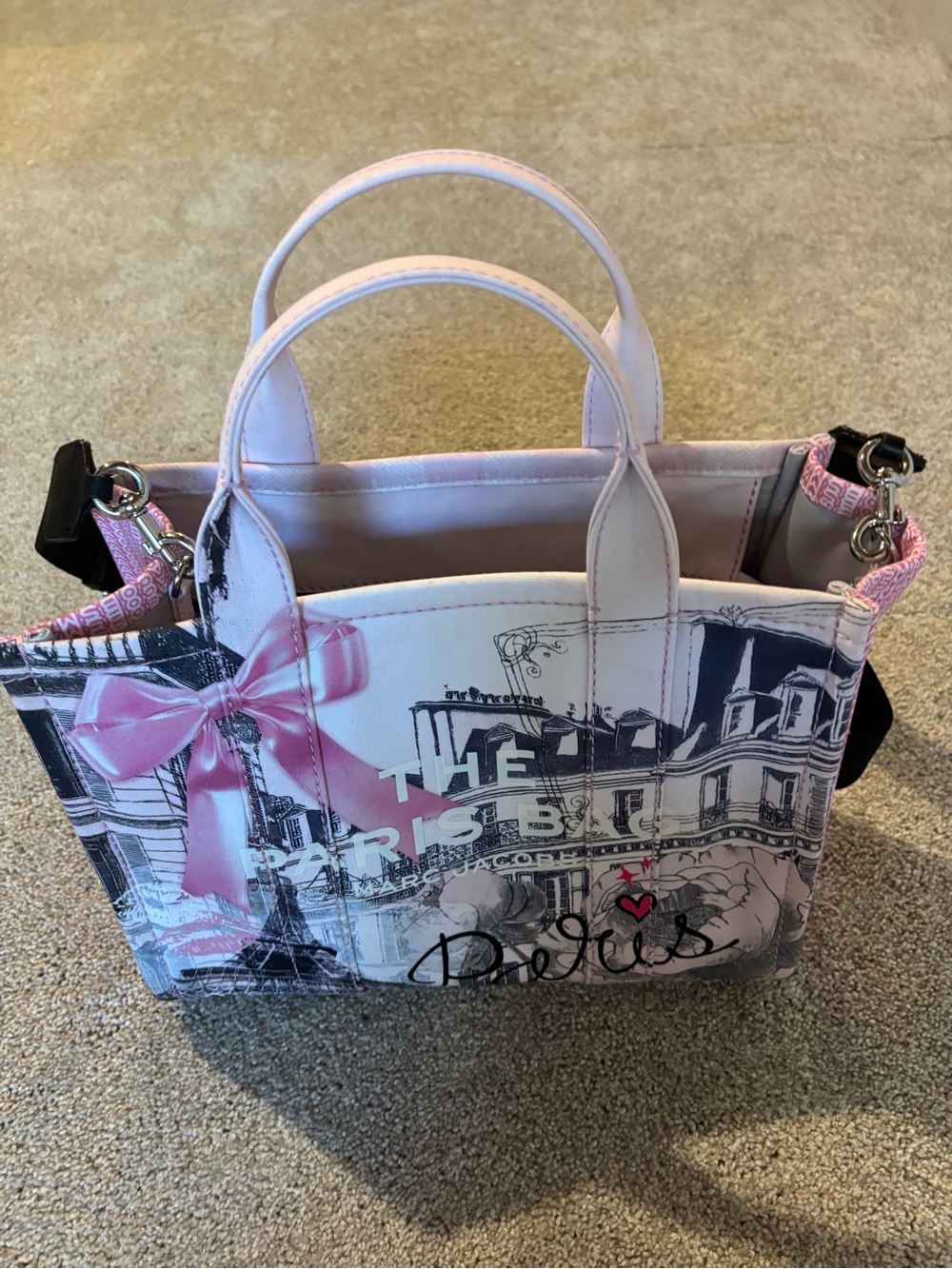Marc Jacob’s Paris Graphic Pink Tote Bag